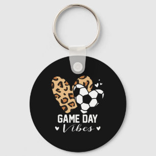 Chaveiro Vibrações do Dia do Jogo Mãe de Futebol Engraçado