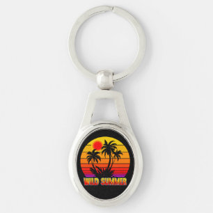 Chaveiro Vibrações Selvagens de Verão Retrô-62827