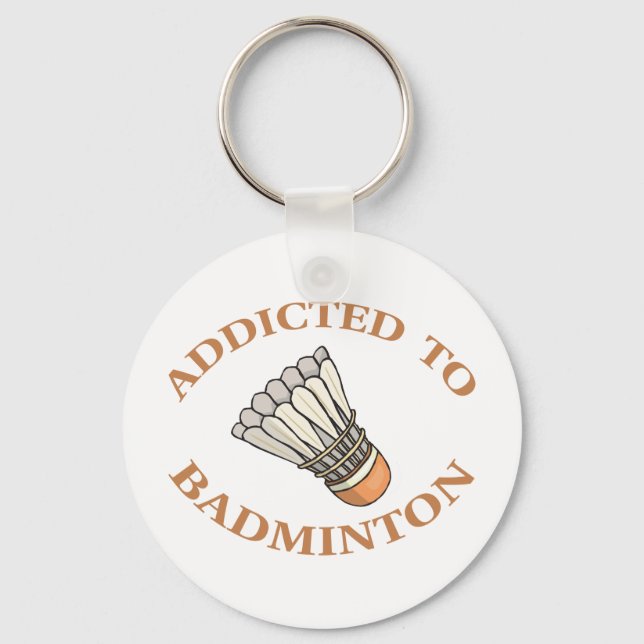 Chaveiro Viciado em Badminton (Frente)