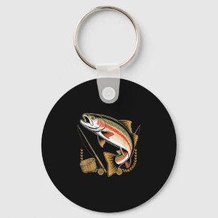 Chaveiro Viciado em truta pesca com isca fly pescador pesca