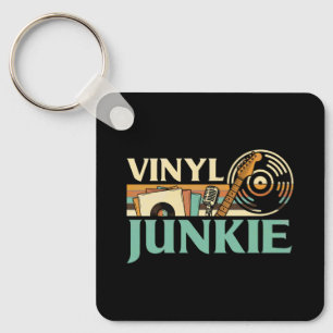 Chaveiro Viciado em Vinil Discos LP Tocador de Discos Coleç