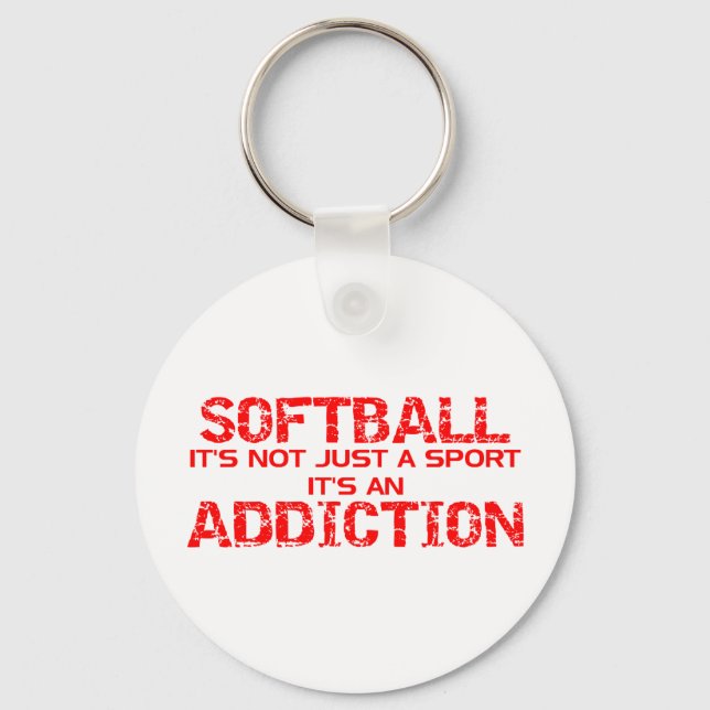 Chaveiro Vício de Softball (Frente)