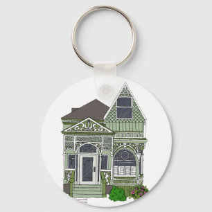 Chaveiro Victorian "verde pintado da senhora" -