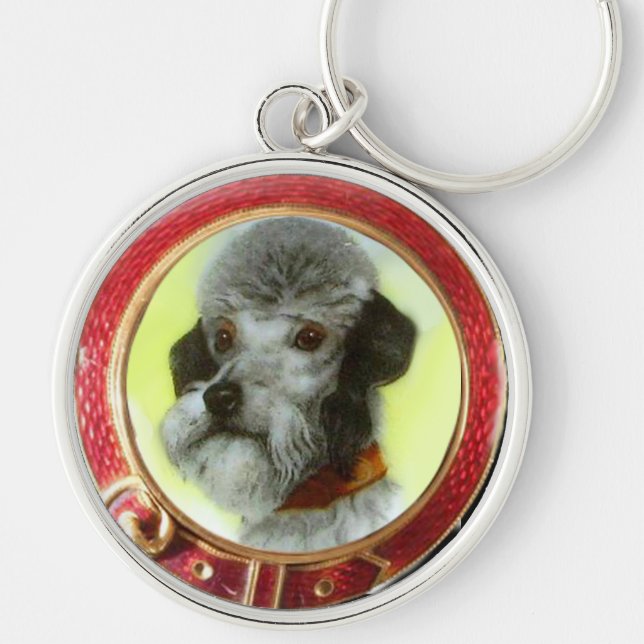 CHAVEIRO VICTORIANO MINIATURE DOG RETRATA TERRIZ AIREDALE (Frente)