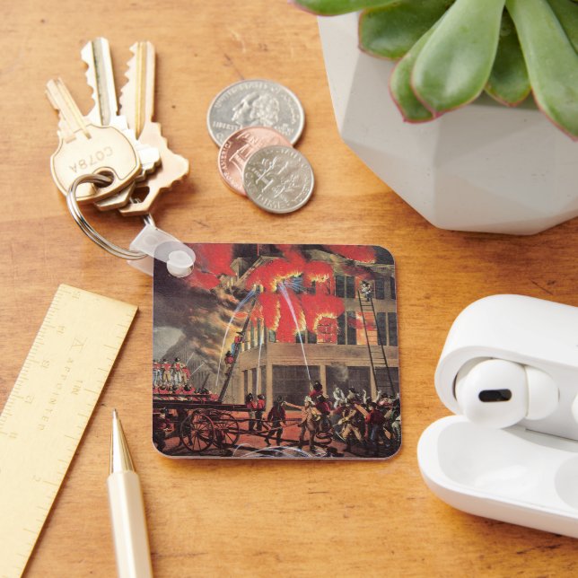 Chaveiro Vida de bombeiro, fogos de artifício de negócios v (Mesa)