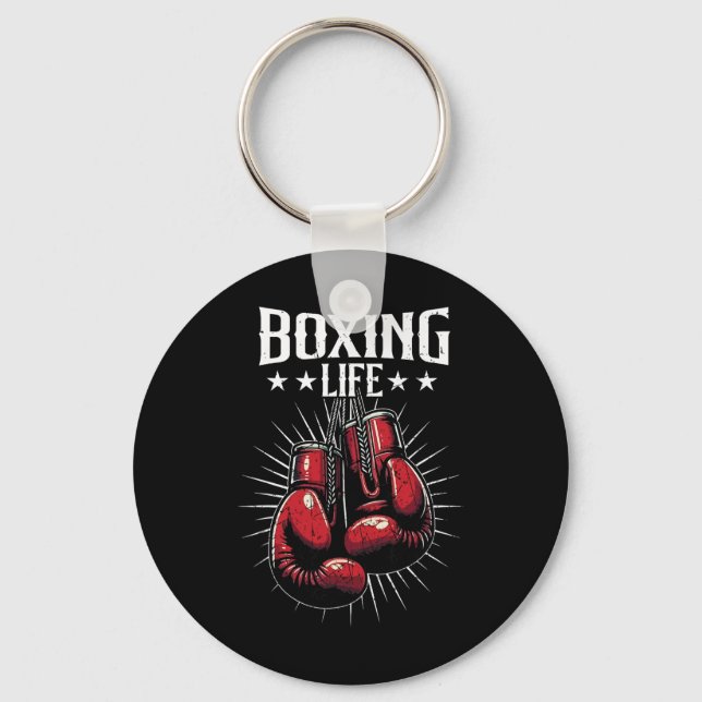 Chaveiro Vida de Boxe Amantes de Kickboxing Kickboxer Profi (Frente)