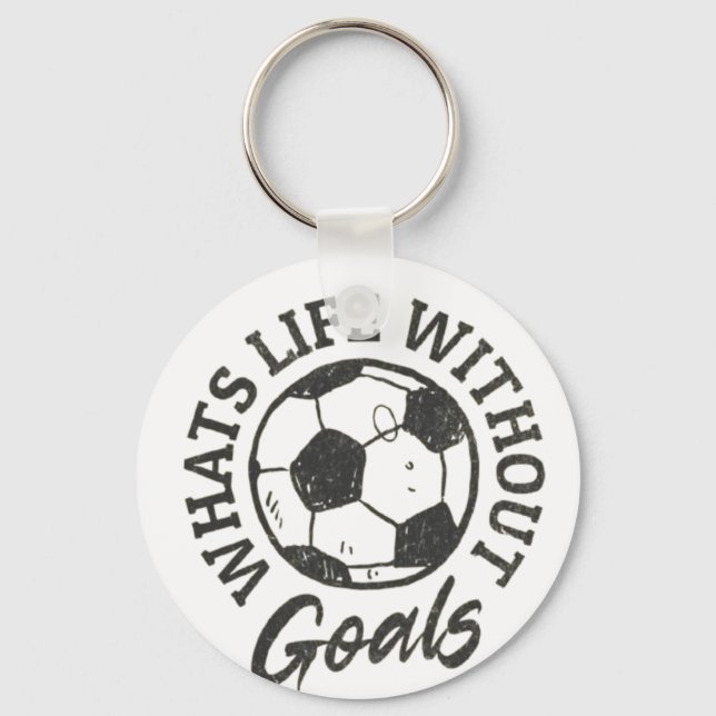 Chaveiro Vida de Futebol Sem Metas - Inspirador (Frente)