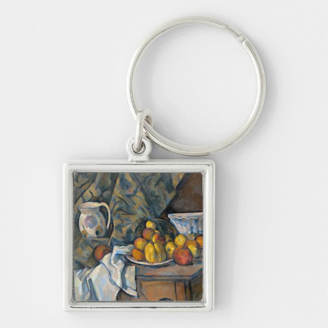 Chaveiro Vida de Paul Cezanne | ainda com maçãs e pêssegos, (Frente)