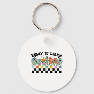 Chaveiro Vida de Professora Retro Groovy Margarida Hippie S