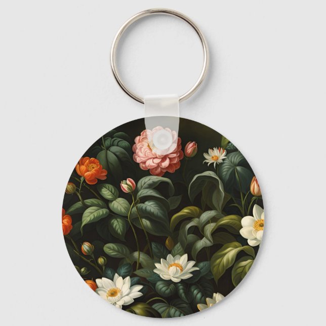 Chaveiro Vida Floral Botânica de Jardim Antigo (Frente)