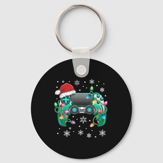 Chaveiro Video Game Controller Natal Hat Gamer Bo (Frente)