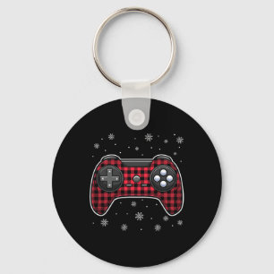 Chaveiro Video Game Controller Red Xadrez Gamer Bo