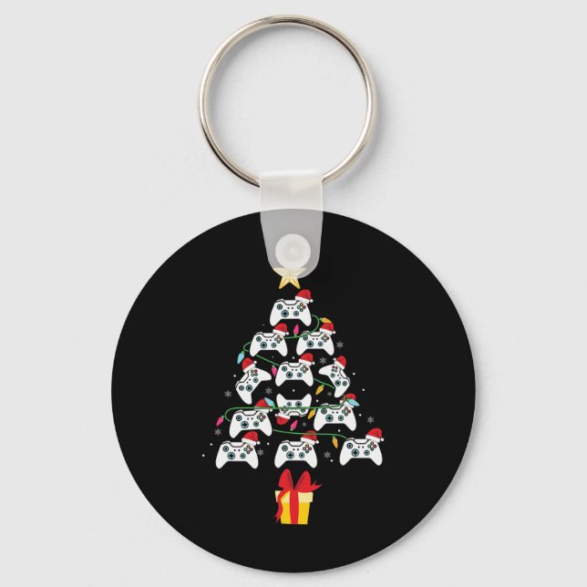 Chaveiro Videogame Controladora Árvore Natal Xmas Boy Men (Frente)