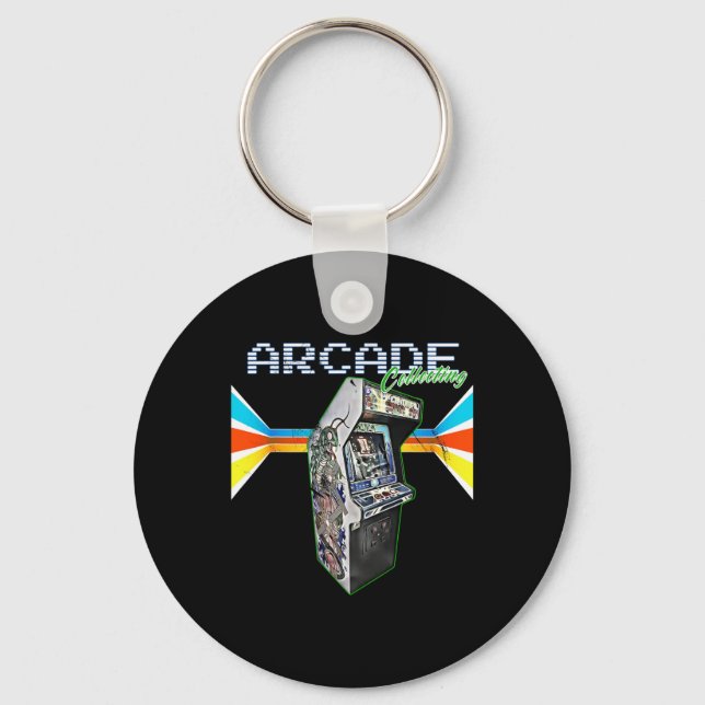 Chaveiro Videogame de Arcade Cabinet Machine 1970 1980 1990 (Frente)