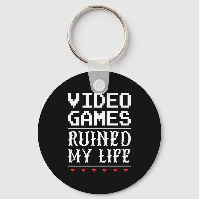 Chaveiro Videos games arruinaram minha vida (Frente)