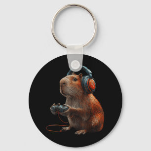 Chaveiro Videos games Gráficos Funny Capybara Para Jogador