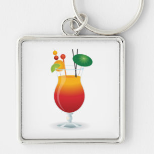 CHAVEIRO VIDRO DE COCKTAIL