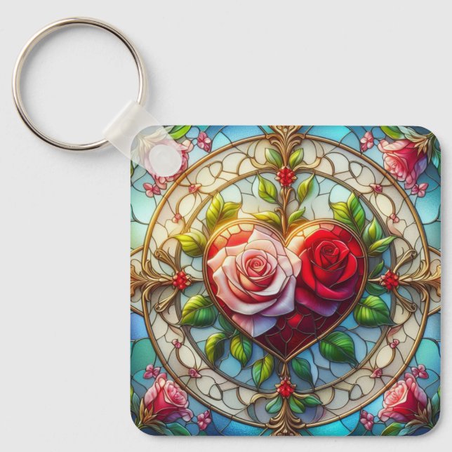 Chaveiro Vidro Romance (Frente)