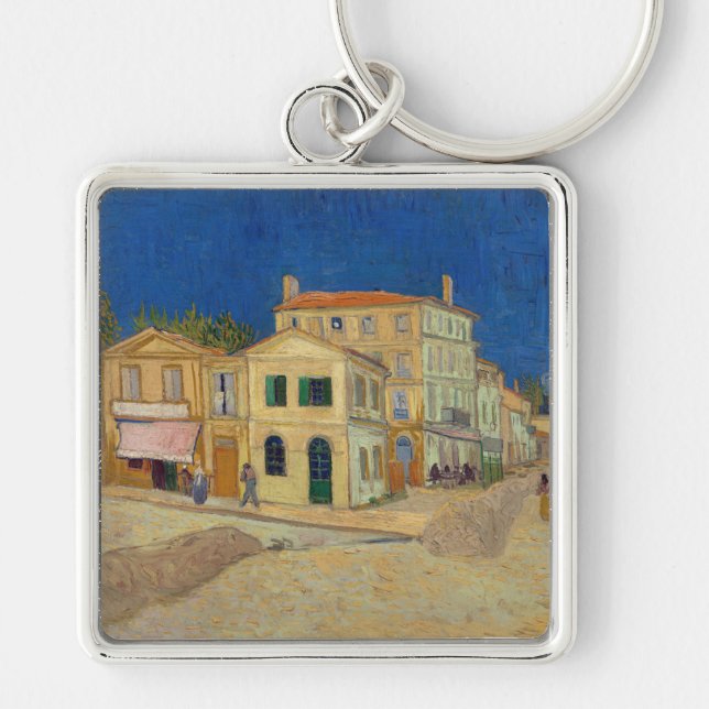 Chaveiro Vincent van Gogh - A Casa Amarela / A Rua (Frente)