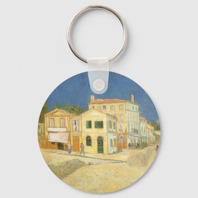 Chaveiro Vincent van Gogh - A Casa Amarela (A Rua) (Frente)