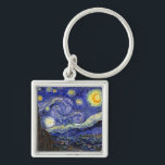 Chaveiro Vincent Van Gogh - A Noite Estrelada Arte Fina<br><div class="desc">A Noite Estrelada de Vincent Van Gogh. Óleo sobre tela de 1889, A Noite Estrelada foi pintada enquanto Van Gogh estava no asilo em Saint-Remy, França, e é considerada uma de suas maiores obras-primas. Embora seja uma cena noturna, foi pintada durante o dia e representa a vista da janela do...</div>