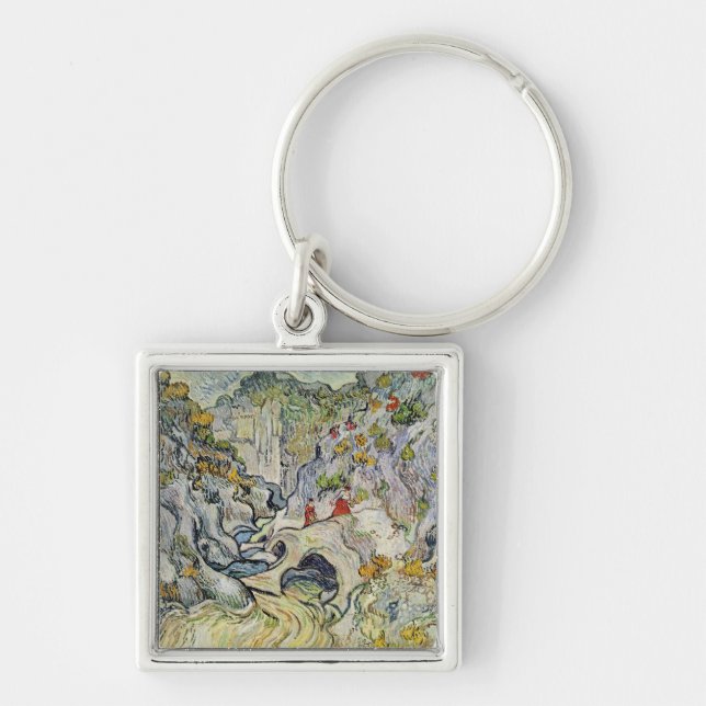 Chaveiro Vincent van Gogh | a ravina do Peyroulets (Frente)