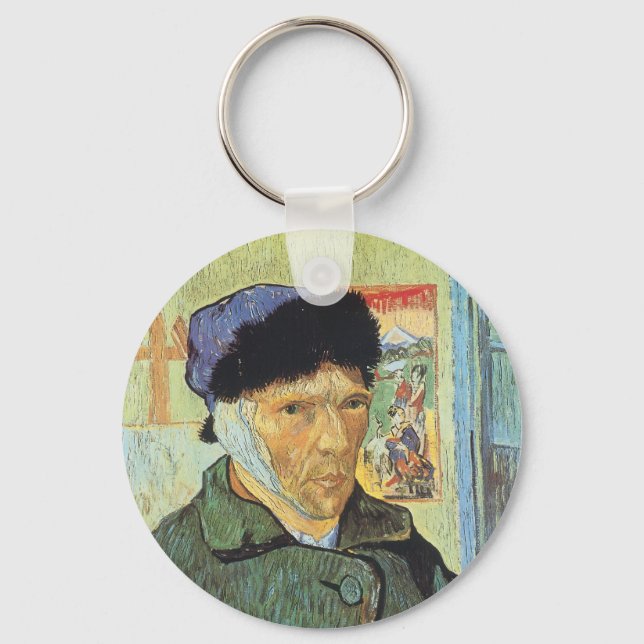 Chaveiro Vincent van Gogh - Autorretrato com Orelha Bandada (Frente)