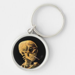 Chaveiro Vincent Van Gogh - Caveira Com Cigarro Aceso