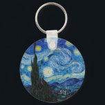 Chaveiro Vincent Van Gogh é a Noite Estrelada<br><div class="desc">Mergulhe na beleza hipnotizante da Noite Estrelada de Vincent Van Gogh com esta impressão de arte reprodutiva de alta qualidade. Possuir uma história artística e deixar o brilhantismo da obra-prima de Van Gogh iluminar os seus arredores.</div>