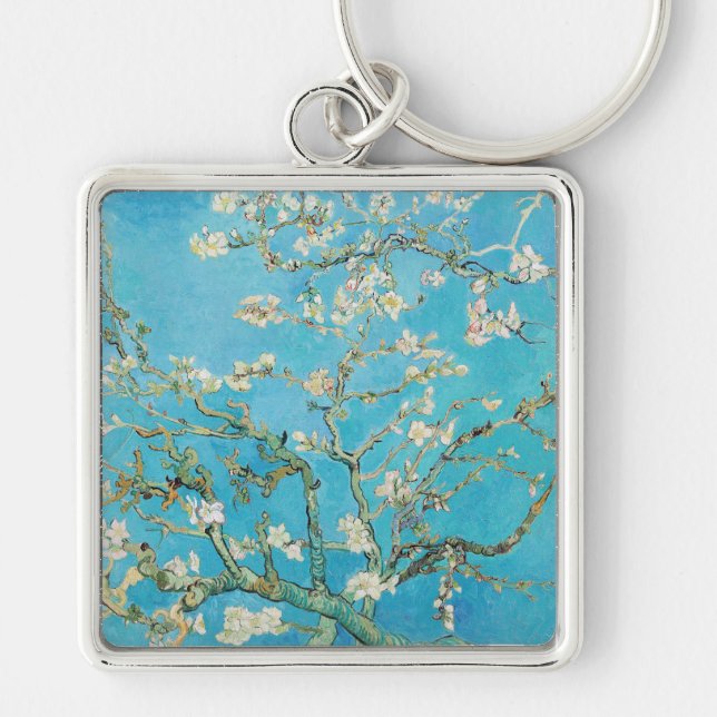 Chaveiro Vincent van Gogh - Flor de Amendoeira (Frente)