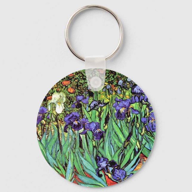 Chaveiro Vincent Van Gogh - Íris - Amante de Flores Arte Fi (Frente)