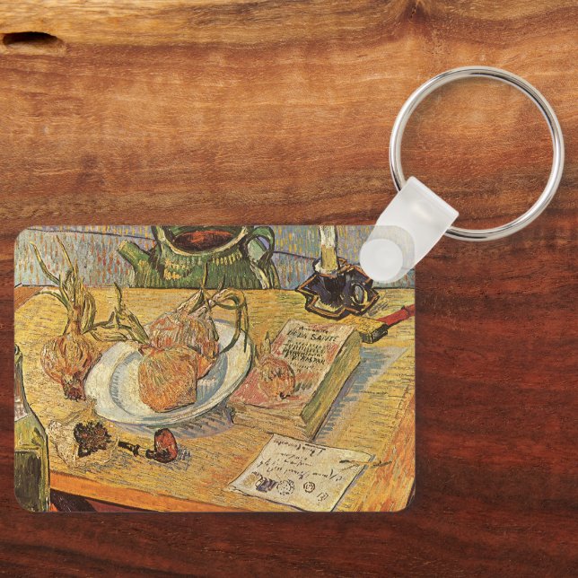 Chaveiro Vincent van Gogh - Natureza Morta com Quadro de De (Frente)