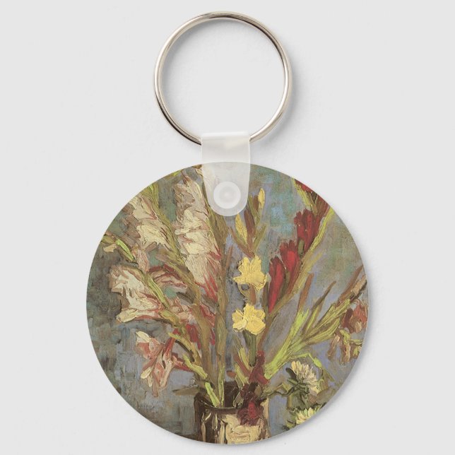 Chaveiro Vincent van Gogh - Natureza Morta Vaso com Gladiol (Frente)