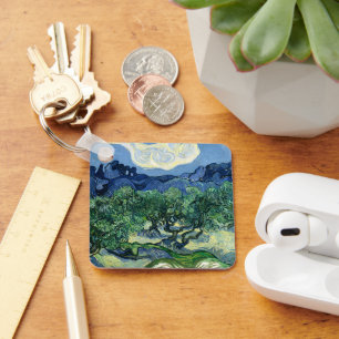 Chaveiro Vincent Van Gogh Oliveiras Paisagem Montanhosa