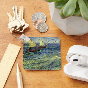 Chaveiro Vincent van Gogh - Paisagem Marítima em Saintes Ma