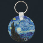 Chaveiro Vincent Van Gogh Starry Night Vintage Fine Art<br><div class="desc">Vincent Van Gogh Starry Night Vintage Fine Art Chaveiro</div>