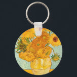 Chaveiro Vincent Van Gogh Traz Girassóis em Arte Vase<br><div class="desc">Vincent Van Gogh Prove Girassóis em Chaveiro de Arte Vase</div>
