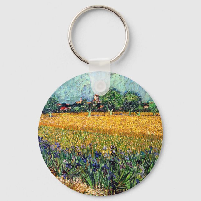 Chaveiro Vincent Van Gogh - Vista de Arles com Íris (Frente)
