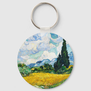 Chaveiro Vincent Van Gogh Wheat Field com Cyprestes
