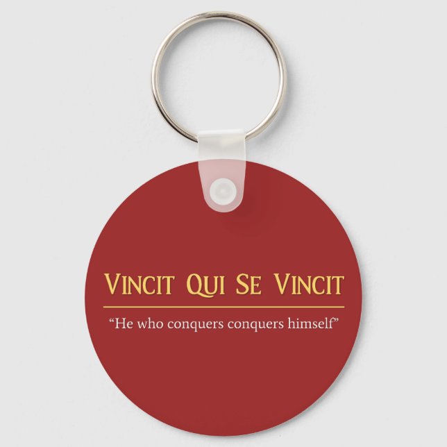Chaveiro Vincit Qui Se Vincit (Frente)