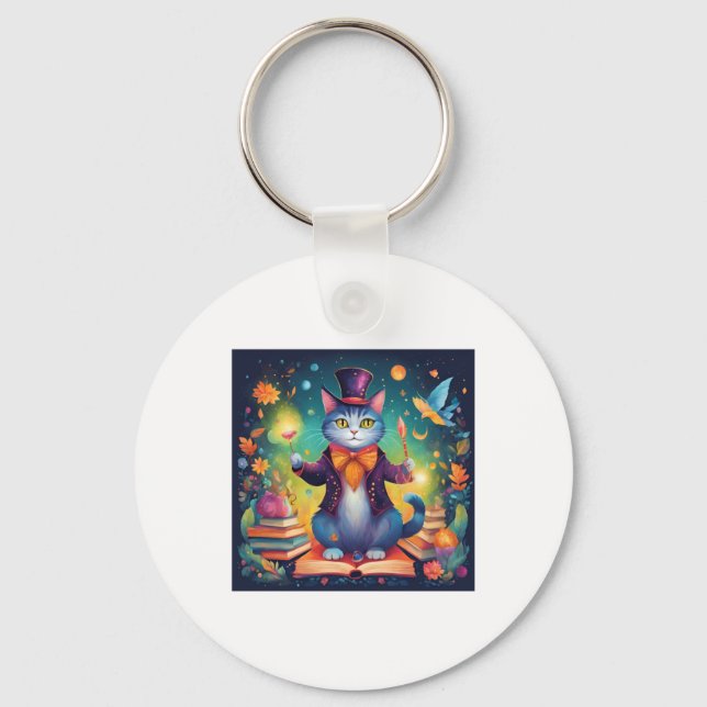 Chaveiro Vinheta de Gato Super Bonito (Frente)