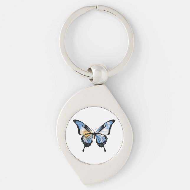 Chaveiro Vinheta Indicadora da Borboleta do Swallowtail Arg (Frente)
