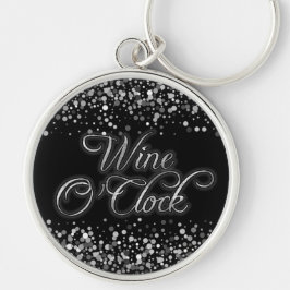 Chaveiro Vinho O'Clock Silver Sparkle