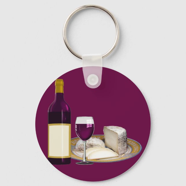 CHAVEIRO VINHO VERMELHO E QUEIJO, PRESENTE DE AMOR QUEIJO (Frente)
