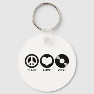 Chaveiro Vinil do amor da paz
