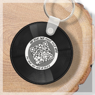 Chaveiro Vinil Musical DJ Código QR