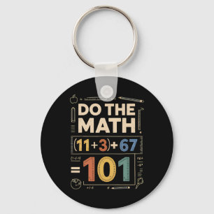Chaveiro Vintage 100 Dias Equação de Matemática Escolar Faç
