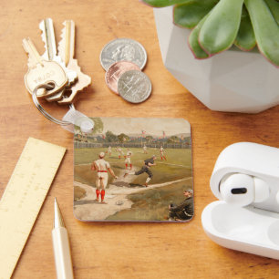 Chaveiro Vintage 1800s Jogo Baseball