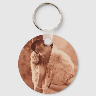 Chaveiro Vintage 1920 Flapper Girl