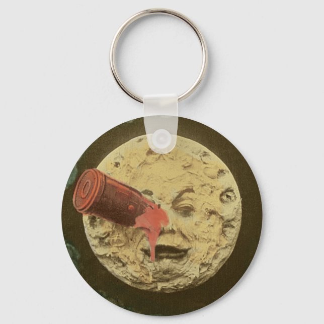 Chaveiro Vintage A Trip to Moon Silent Movie (Frente)